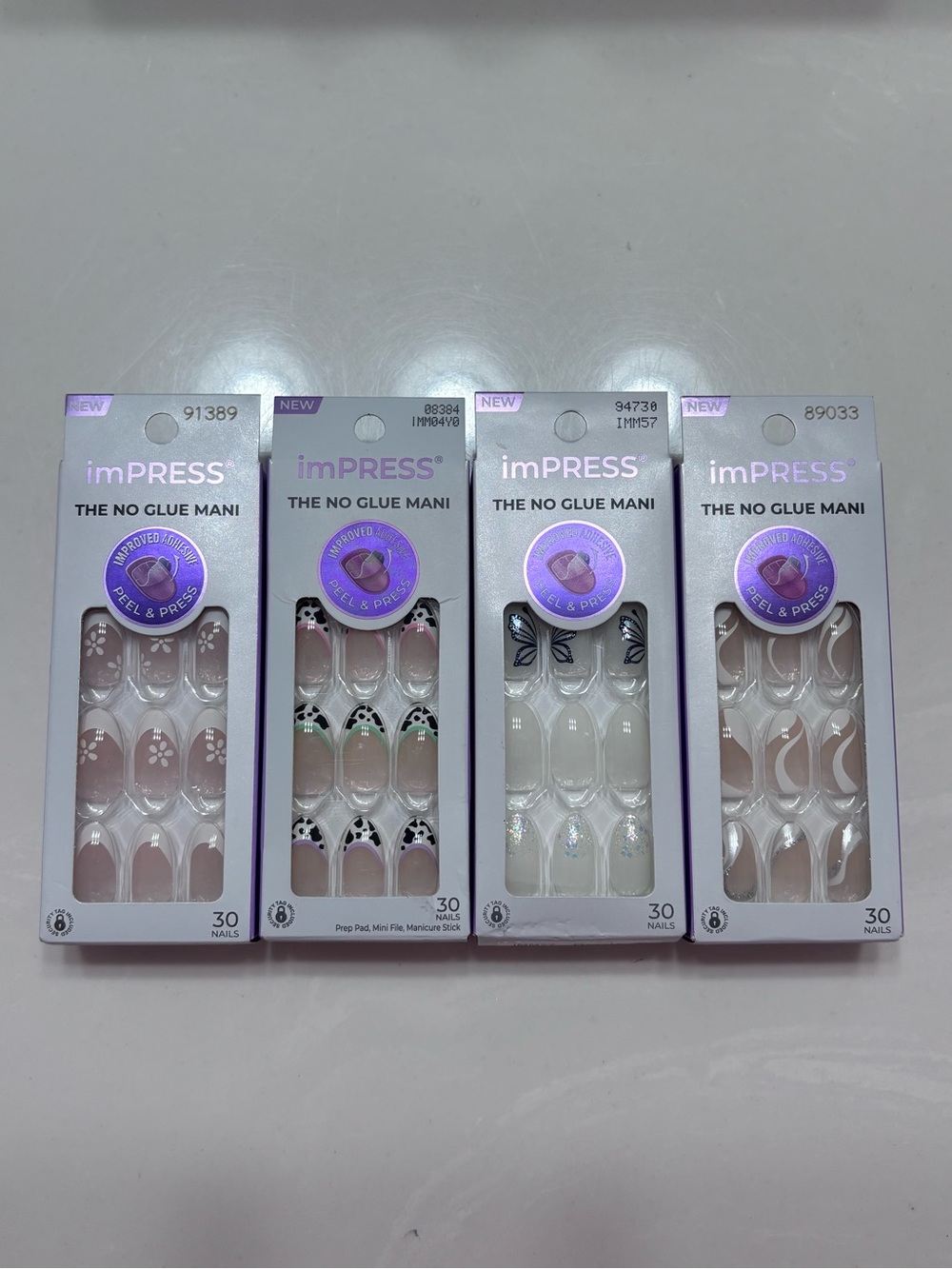 NWT imPRESS Press-on Nails- 4 complete sets